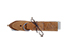 Fix Strap 1AN Cream Cotton with Brown Leather Cream Yarn