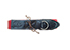 Fix Strap 1AN Red Cotton with Black Leather Black Yarn