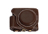 MYER Leather Case for Fuji X70 Coffee with White Line